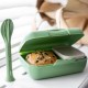 Candy Ready Lunch Box-Set + Cutlery-Set Leaf Green