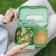 Candy Ready Lunch Box-Set + Cutlery-Set Leaf Green