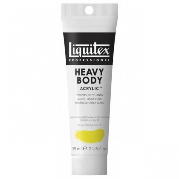Liquitex Professional 59ml Heavy Body Acrylics 411 Yellow Light Hansa Series 1a Liquitex Professional 59ml Heavy Body Acrylics 411 Yellow Light Hansa Series 1a