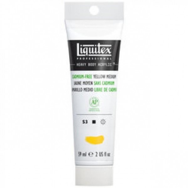 Liquitex Professional 59ml Heavy Body Acrylics 890 Cadmium-Free Yellow Medium Series 3 Liquitex Professional 59ml Heavy Body Acrylics 890 Cadmium-Free Yellow Medium Series 3