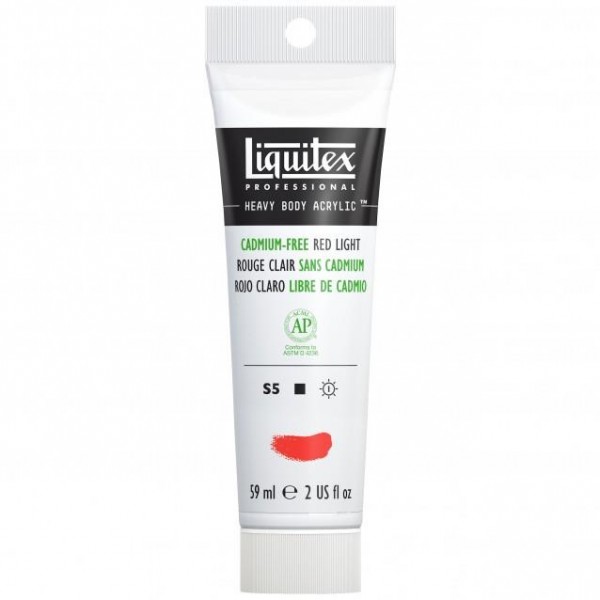 Liquitex Professional 59ml Heavy Body Acrylics 893 Cadmium-Free Red Light Series 5 Liquitex Professional 59ml Heavy Body Acrylics 893 Cadmium-Free Red Light Series 5