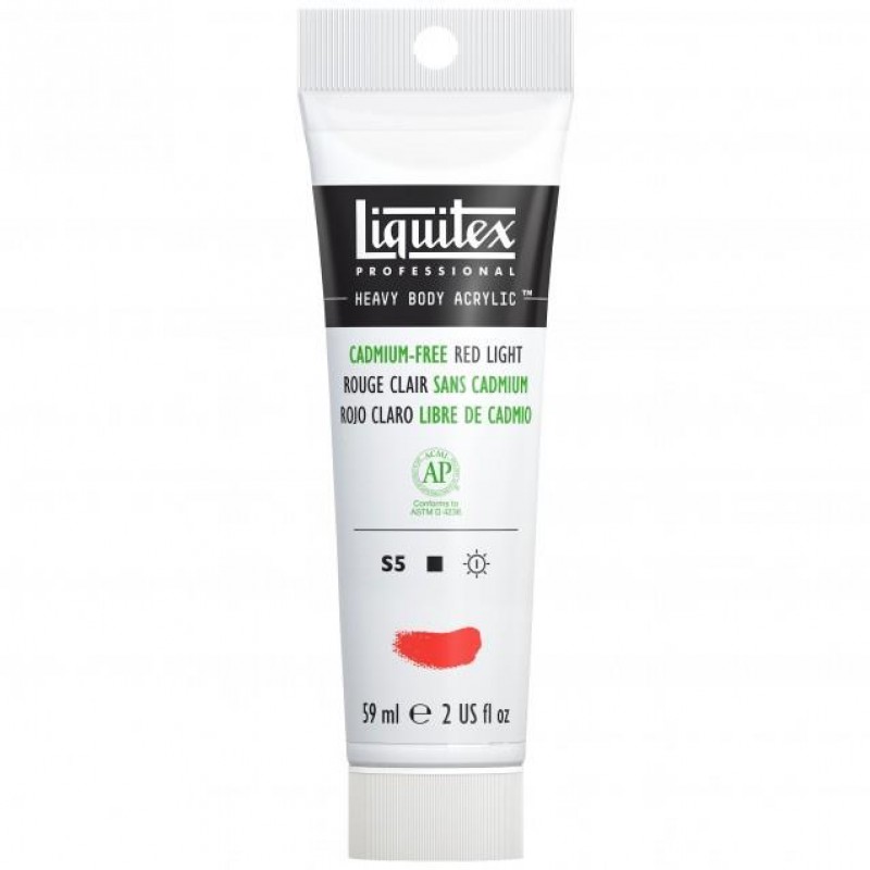 Liquitex Professional 59ml Heavy Body Acrylics 893 Cadmium-Free Red Light Series 5 Liquitex Professional 59ml Heavy Body Acrylics 893 Cadmium-Free Red Light Series 5