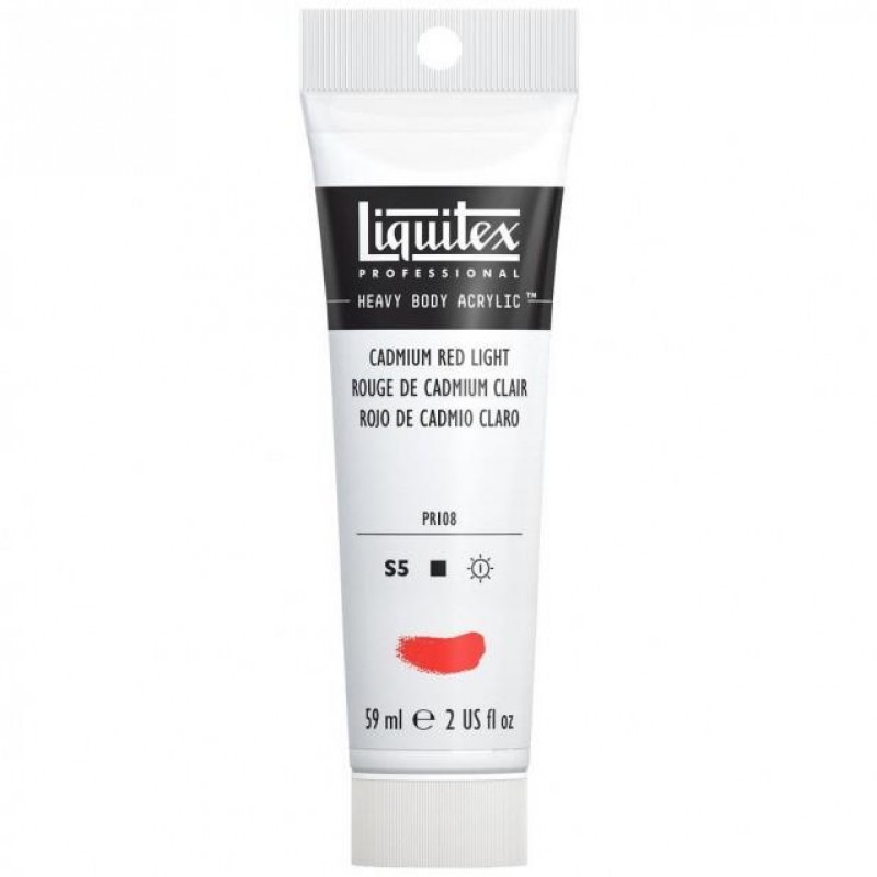 Liquitex Professional 59ml Heavy Body Acrylics 152 Cadmium Red Light Series 5 Liquitex Professional 59ml Heavy Body Acrylics 152 Cadmium Red Light Series 5