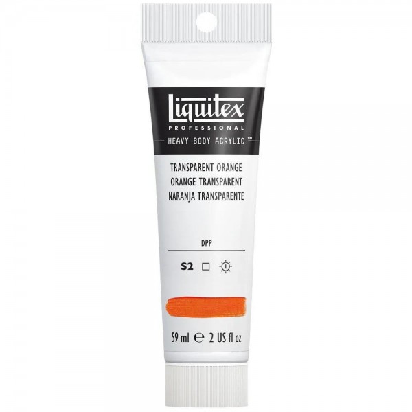 Liquitex Professional 59ml Heavy Body Acrylics 035 Transparent Orange Series 2 Liquitex Professional 59ml Heavy Body Acrylics 035 Transparent Orange Series 2