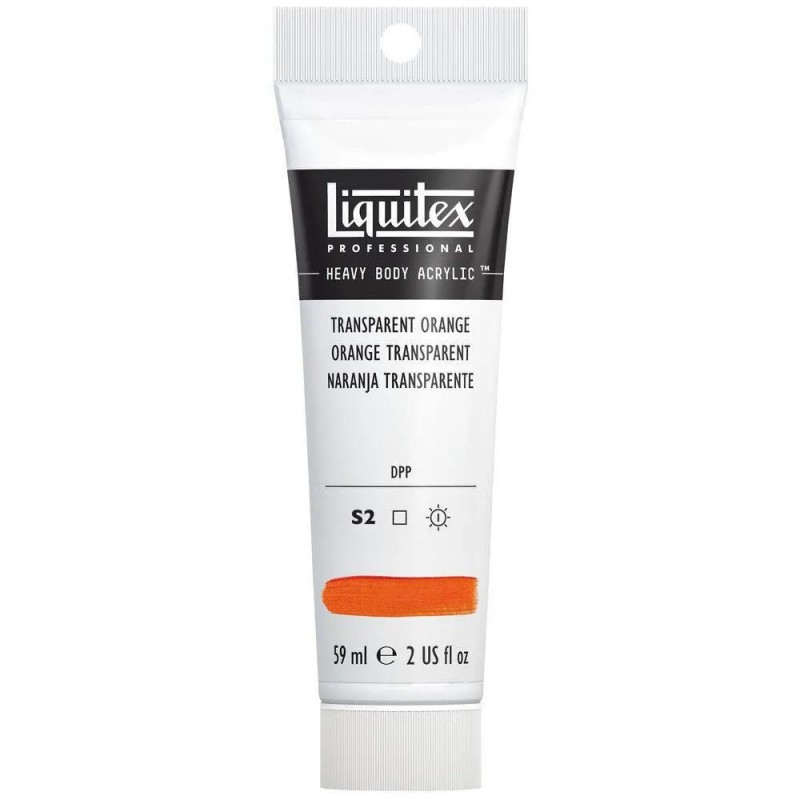 Liquitex Professional 59ml Heavy Body Acrylics 035 Transparent Orange Series 2 Liquitex Professional 59ml Heavy Body Acrylics 035 Transparent Orange Series 2