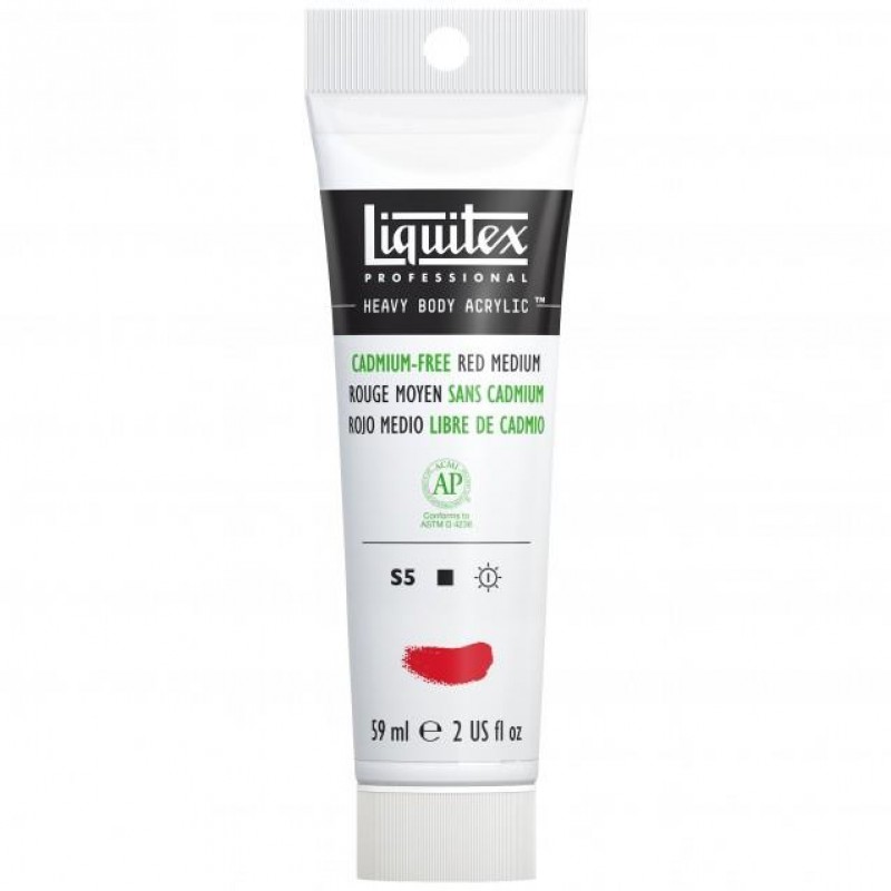 Liquitex Professional 59ml Heavy Body Acrylics 894 Cadmium-Free Red Medium Series 5 Liquitex Professional 59ml Heavy Body Acrylics 894 Cadmium-Free Red Medium Series 5