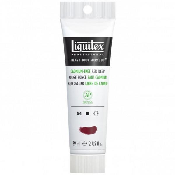 Liquitex Professional 59ml Heavy Body Acrylics 895 Cadmium-Free Red Deep Series 4 Liquitex Professional 59ml Heavy Body Acrylics 895 Cadmium-Free Red Deep Series 4