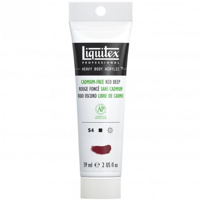 Liquitex Professional 59ml Heavy Body Acrylics 895 Cadmium-Free Red Deep Series 4 Liquitex Professional 59ml Heavy Body Acrylics 895 Cadmium-Free Red Deep Series 4