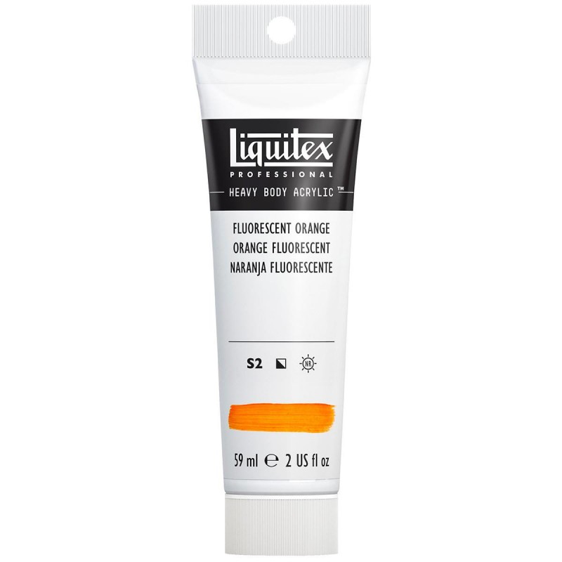 Liquitex Professional 59ml Heavy Body Acrylics 982 Fluorescent Orange Series 2 Liquitex Professional 59ml Heavy Body Acrylics 982 Fluorescent Orange Series 2