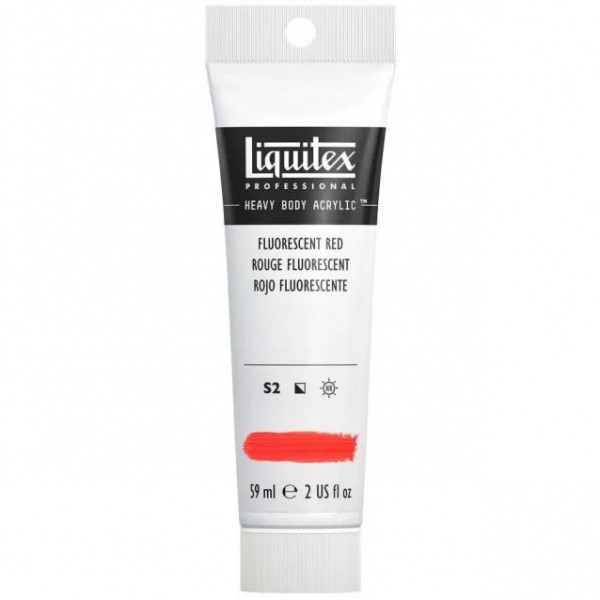 Liquitex Professional 59ml Heavy Body Acrylics 983 Fluorescent Red Series 2 Liquitex Professional 59ml Heavy Body Acrylics 983 Fluorescent Red Series 2