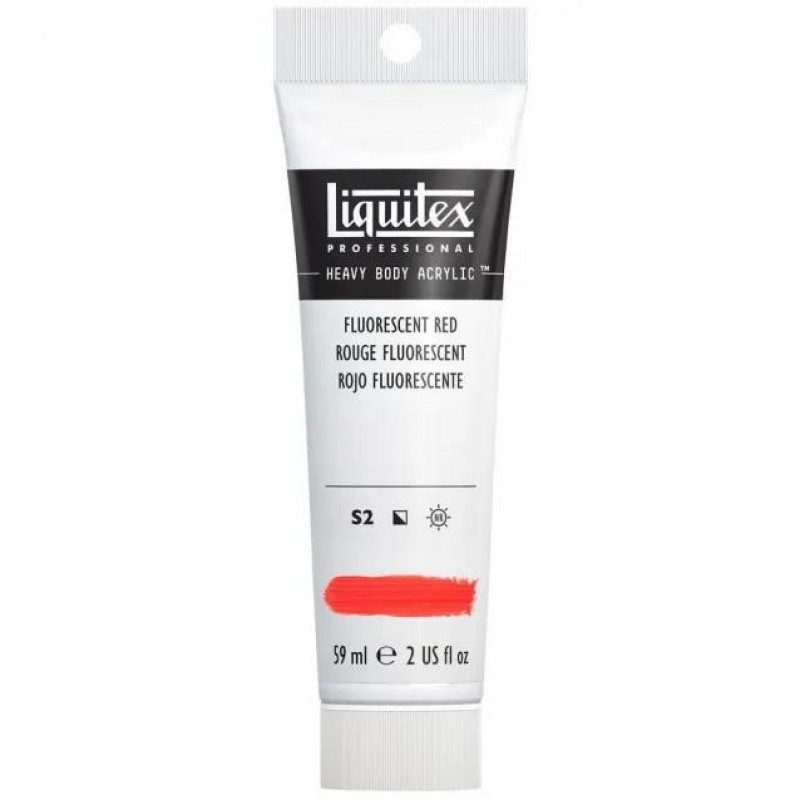 Liquitex Professional 59ml Heavy Body Acrylics 983 Fluorescent Red Series 2 Liquitex Professional 59ml Heavy Body Acrylics 983 Fluorescent Red Series 2