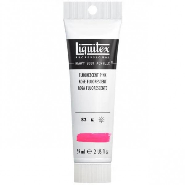 Liquitex Professional 59ml Heavy Body Acrylics 987 Fluorescent Pink Series 2 Liquitex Professional 59ml Heavy Body Acrylics 987 Fluorescent Pink Series 2