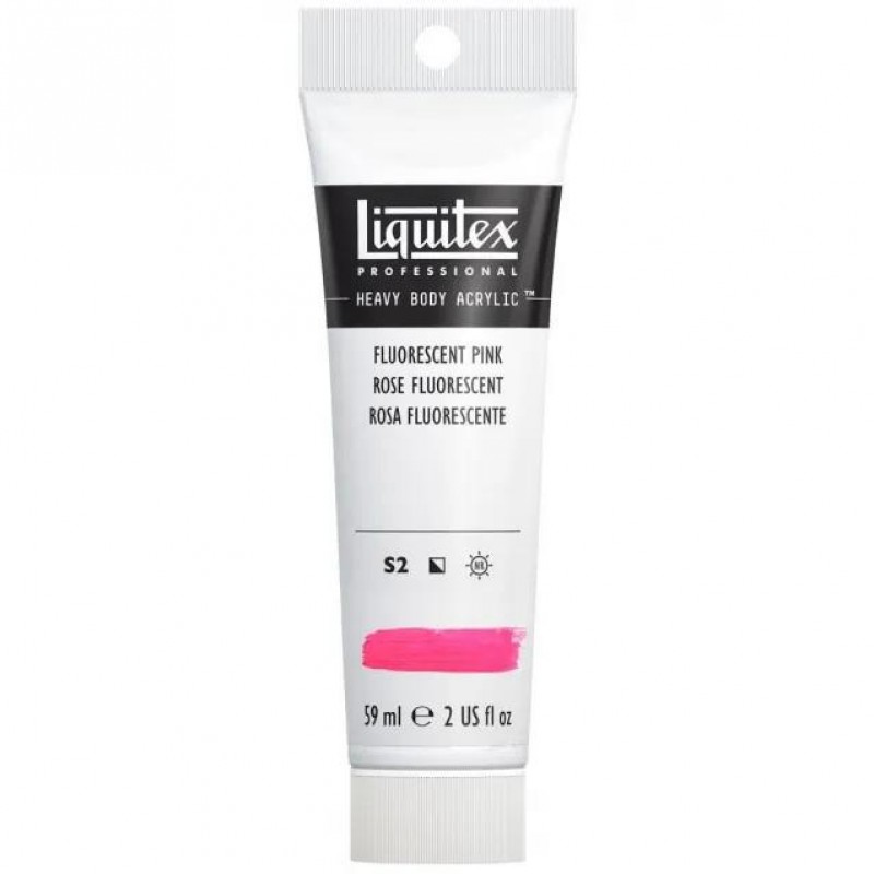 Liquitex Professional 59ml Heavy Body Acrylics 987 Fluorescent Pink Series 2 Liquitex Professional 59ml Heavy Body Acrylics 987 Fluorescent Pink Series 2