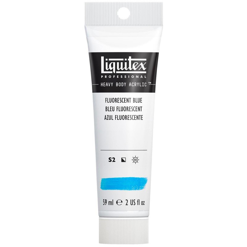 Liquitex Professional 59ml Heavy Body Acrylics 984 Fluorescent Blue Series 2 Liquitex Professional 59ml Heavy Body Acrylics 984 Fluorescent Blue Series 2