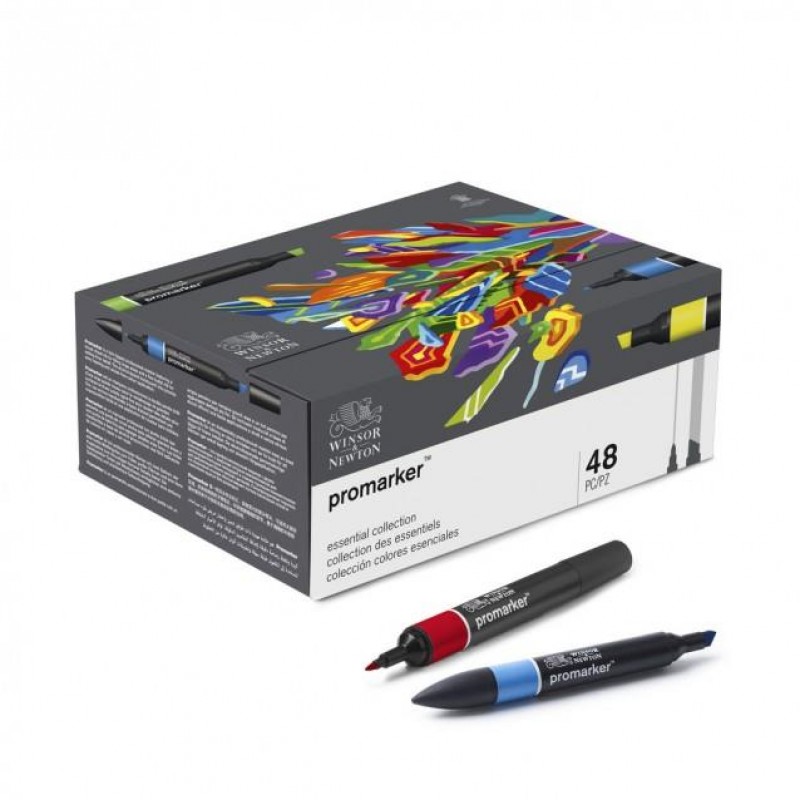 Winsor n Newton 48 Μαρκαδόροι Promarker σε κασετίνα Essential Collection