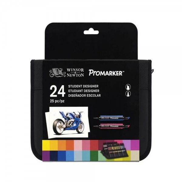 Winsor n Newton 24 Μαρκαδόροι Promarker Student σε Κασετίνα Winsor n Newton 24 Μαρκαδόροι Promarker Student σε Κασετίνα