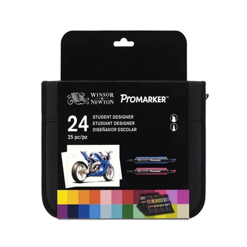 Winsor n Newton 24 Μαρκαδόροι Promarker Student σε Κασετίνα