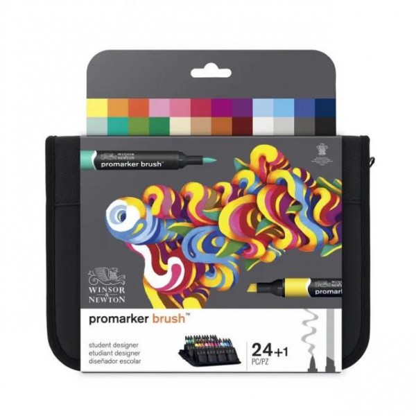 Winsor n Newton 24 Μαρκαδόροι Promarker Brush σε Κασετίνα Student Designer Collection Winsor n Newton 24 Μαρκαδόροι Promarker Brush σε Κασετίνα Student Designer Collection