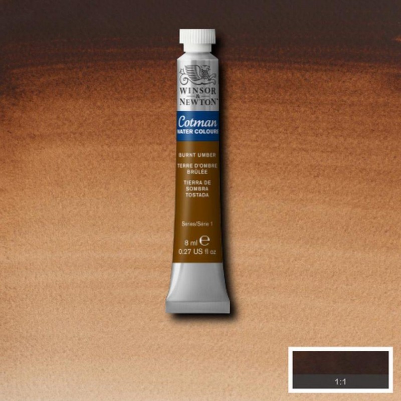 Σωληνάριο Ακουαρέλας Cotman 8ml 76 Burnt Umber Series 1