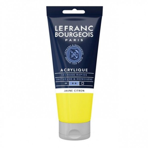 Lefranc Bourgeois 80ml Fine Acrylic 169 Lemon Yellow Serie 1 Lefranc Bourgeois 80ml Fine Acrylic 169 Lemon Yellow Serie 1