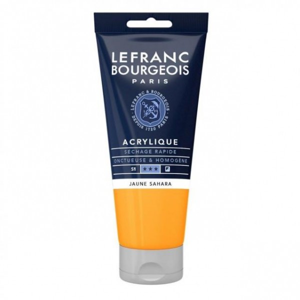 Lefranc Bourgeois 80ml Fine Acrylic 194 Sahara Yellow Serie 1 Lefranc Bourgeois 80ml Fine Acrylic 194 Sahara Yellow Serie 1