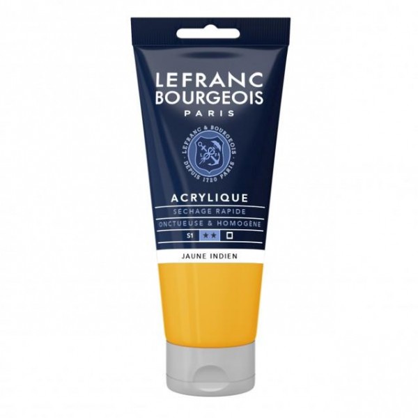 Lefranc Bourgeois 80ml Fine Acrylic 212 Indian Yellow Serie 1 Lefranc Bourgeois 80ml Fine Acrylic 212 Indian Yellow Serie 1