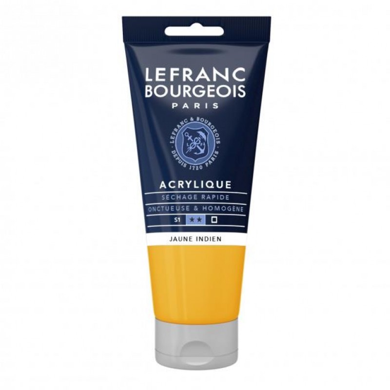 Lefranc Bourgeois 80ml Fine Acrylic 212 Indian Yellow Serie 1 Lefranc Bourgeois 80ml Fine Acrylic 212 Indian Yellow Serie 1