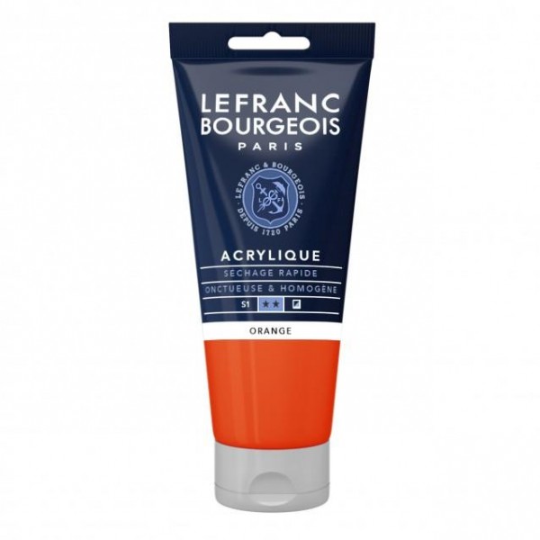 Lefranc Bourgeois 80ml Fine Acrylic 201 Orange Serie 1 Lefranc Bourgeois 80ml Fine Acrylic 201 Orange Serie 1