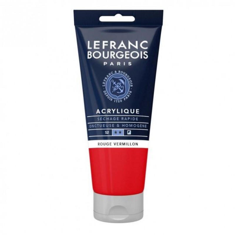 Lefranc Bourgeois 80ml Fine Acrylic 393 Red Vermilion Serie 2 Lefranc Bourgeois 80ml Fine Acrylic 393 Red Vermilion Serie 2