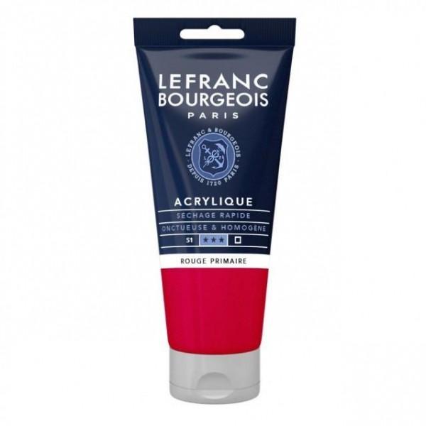 Lefranc Bourgeois 80ml Fine Acrylic 437 Primary Red Serie 1 Lefranc Bourgeois 80ml Fine Acrylic 437 Primary Red Serie 1