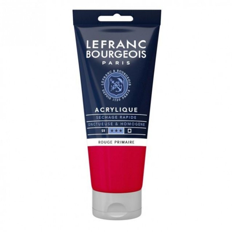 Lefranc Bourgeois 80ml Fine Acrylic 437 Primary Red Serie 1 Lefranc Bourgeois 80ml Fine Acrylic 437 Primary Red Serie 1