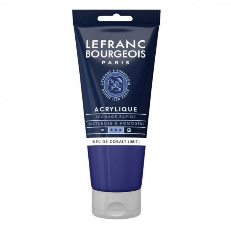 Lefranc Bourgeois 80ml Fine Acrylic 064 Cobalt Blue Hue Serie 1 Lefranc Bourgeois 80ml Fine Acrylic 064 Cobalt Blue Hue Serie 1