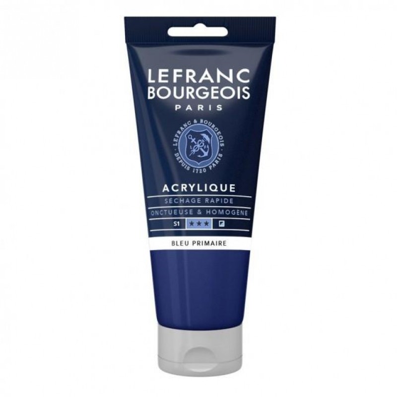 Lefranc Bourgeois 80ml Fine Acrylic 063 Primary Blue Serie 1 Lefranc Bourgeois 80ml Fine Acrylic 063 Primary Blue Serie 1