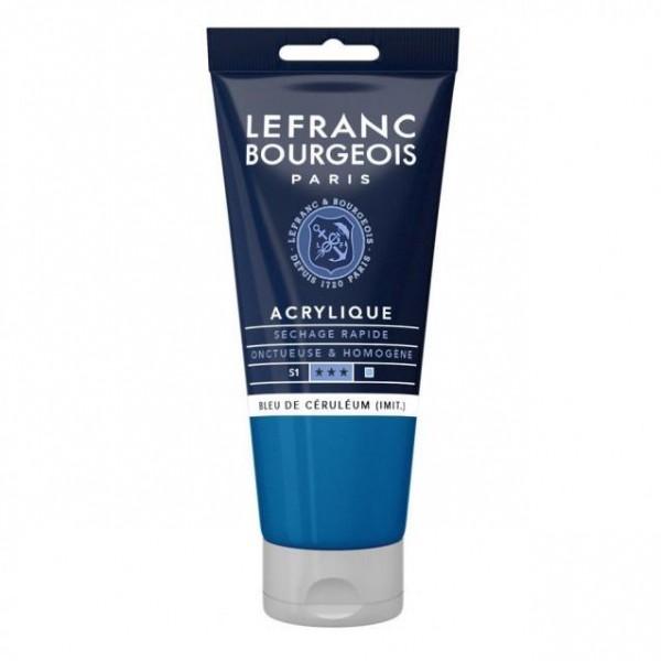 Lefranc Bourgeois 80ml Fine Acrylic 065 Cerulean Blue Hue Serie 1 Lefranc Bourgeois 80ml Fine Acrylic 065 Cerulean Blue Hue Serie 1