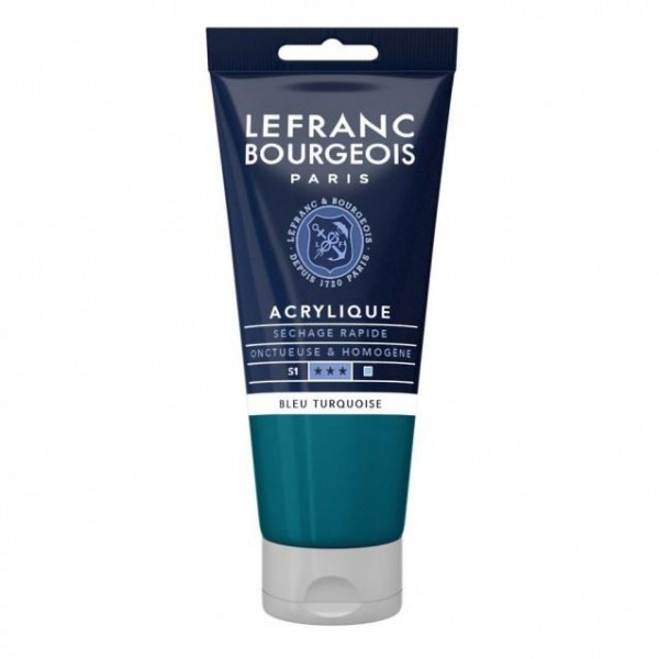 Lefranc Bourgeois 80ml Fine Acrylic 050 Turquoise Blue Serie 1 Lefranc Bourgeois 80ml Fine Acrylic 050 Turquoise Blue Serie 1