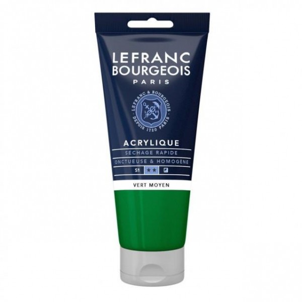 Lefranc Bourgeois 80ml Fine Acrylic 561 Medium Green Serie 1 Lefranc Bourgeois 80ml Fine Acrylic 561 Medium Green Serie 1