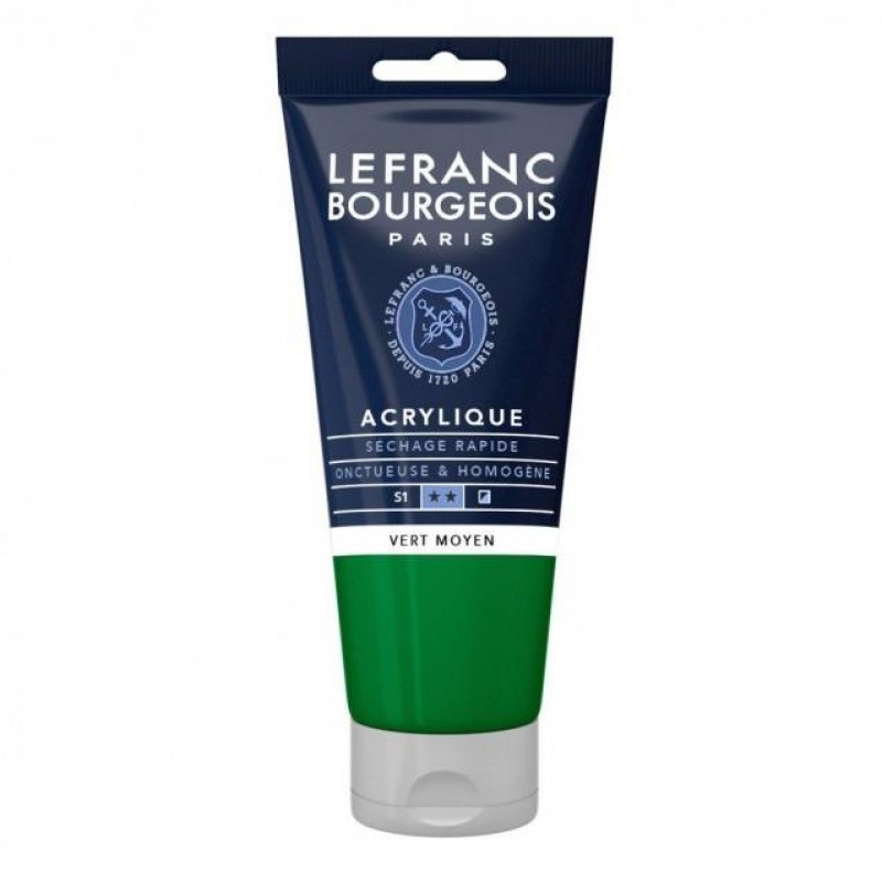 Lefranc Bourgeois 80ml Fine Acrylic 561 Medium Green Serie 1 Lefranc Bourgeois 80ml Fine Acrylic 561 Medium Green Serie 1