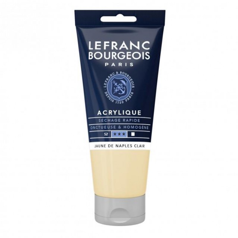 Lefranc Bourgeois 80ml Fine Acrylic 887 Napples Yellow Light Serie 2 Lefranc Bourgeois 80ml Fine Acrylic 887 Napples Yellow Light Serie 2