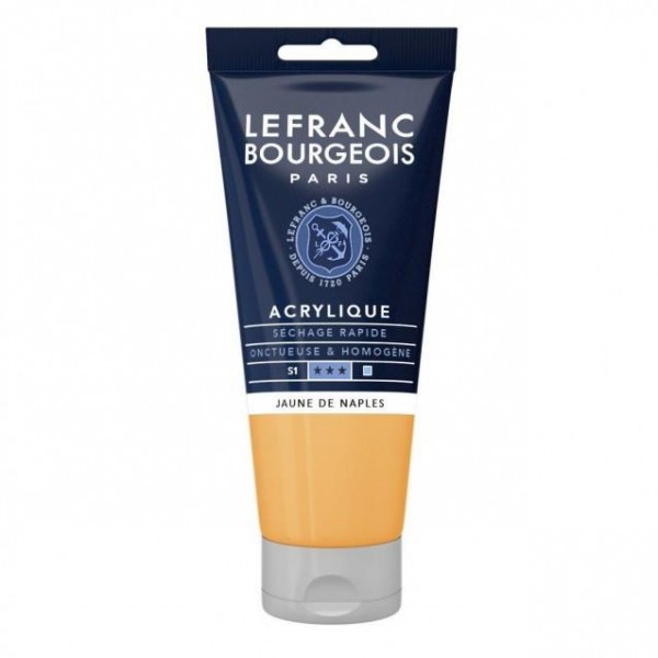Lefranc Bourgeois 80ml Fine Acrylic 816 Naples Yellow Serie 1 Lefranc Bourgeois 80ml Fine Acrylic 816 Naples Yellow Serie 1