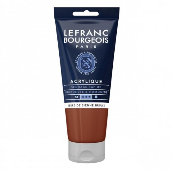 Lefranc Bourgeois 80ml Fine Acrylic 481 Burnt Sienna Serie 1 Lefranc Bourgeois 80ml Fine Acrylic 481 Burnt Sienna Serie 1