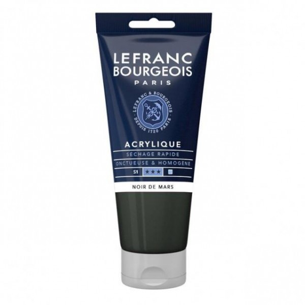 Lefranc Bourgeois 80ml Fine Acrylic 271 Mars Black Serie 1 Lefranc Bourgeois 80ml Fine Acrylic 271 Mars Black Serie 1