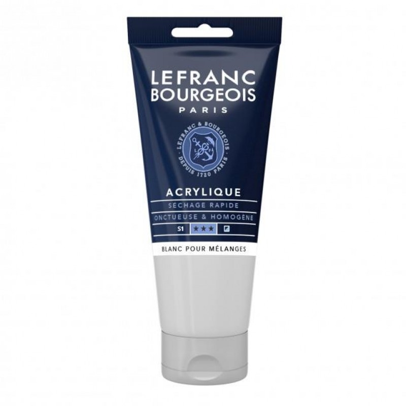 Lefranc Bourgeois 80ml Fine Acrylic 800 Mixing White Serie 1 Lefranc Bourgeois 80ml Fine Acrylic 800 Mixing White Serie 1