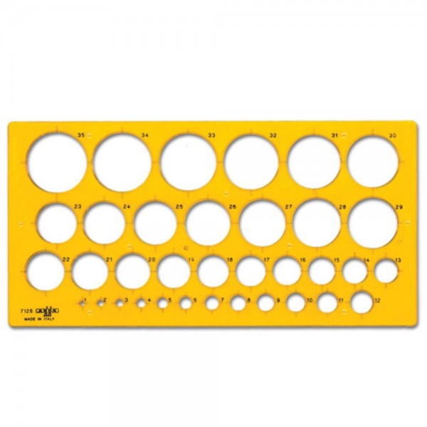 Arda Στένσιλ 35 Κύκλων 1-35mm Arda Στένσιλ 35 Κύκλων 1-35mm