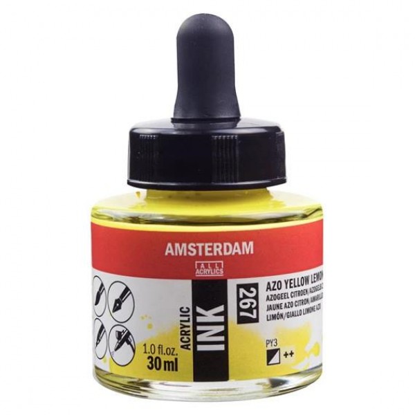 Amsterdam Acrylic Ink 30ml 267 Azo Yellow Lemon