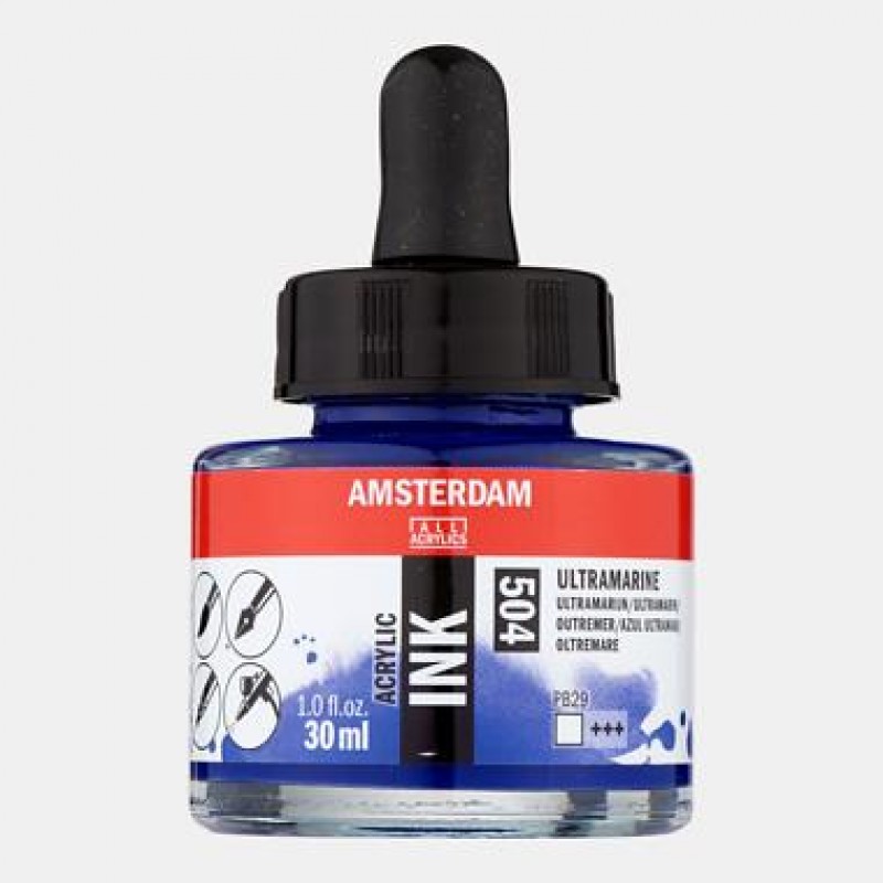 Amsterdam Acrylic Ink 30ml 504 Ultramarine