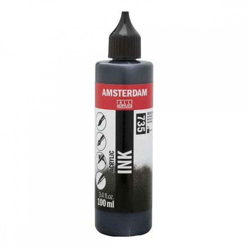 Amsterdam Acrylic Ink 100ml 735 Oxide Black