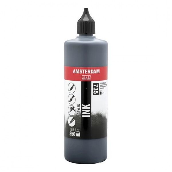 Amsterdam Acrylic Ink 250ml 735 Oxide Black Amsterdam Acrylic Ink 250ml 735 Oxide Black