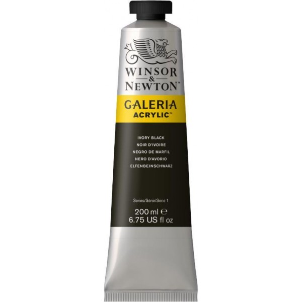 Galeria 200ml Acrylic Ivory Black
