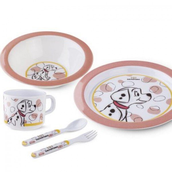 Σετ Φαγητού Disney 101 Dalmatians Pink Σετ Φαγητού Disney 101 Dalmatians Pink