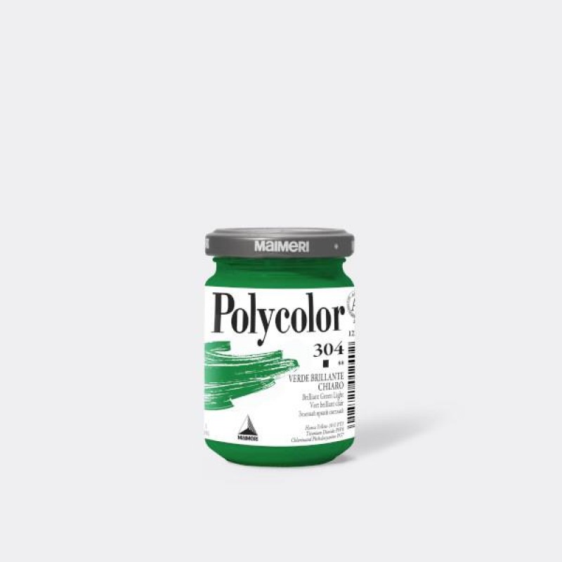 Maimeri Polycolor 140ml 304 Green Brilliant Light Maimeri Polycolor 140ml 304 Green Brilliant Light